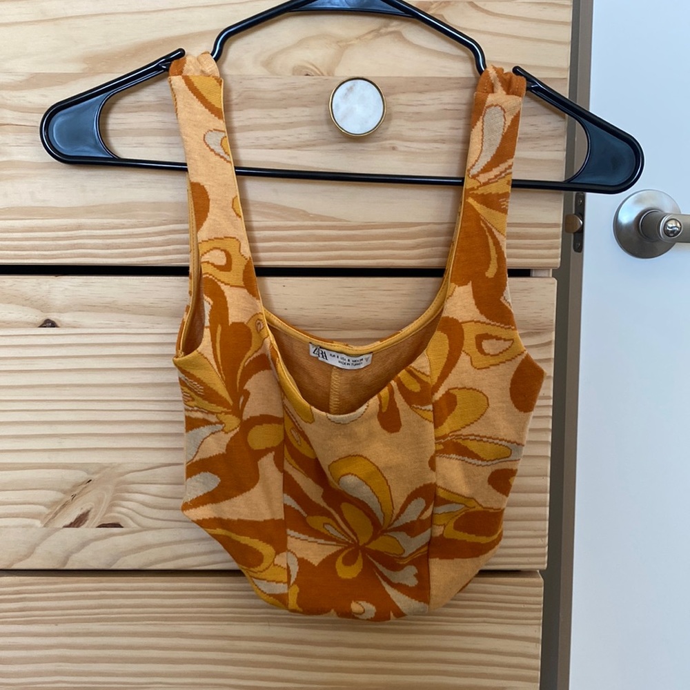 Zara 70s crop